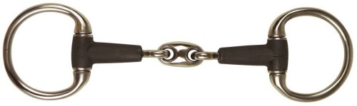 Wędzidło York gumowe oliwkowe podwójnie łamane 15 mm