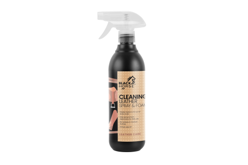 Pianka czyszcząca BLACK HORSE CLEANING LEATHER SPRAY & FOAM 500ml