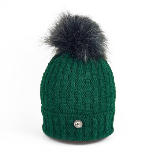 Czapka zimowa Horsenjoy Elza zielona