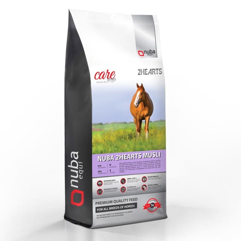 Nuba 2Hearts Musli 2G - dla klaczy w pierszych miesiącach ciąży - worek 20kg WYSYŁKA 24H