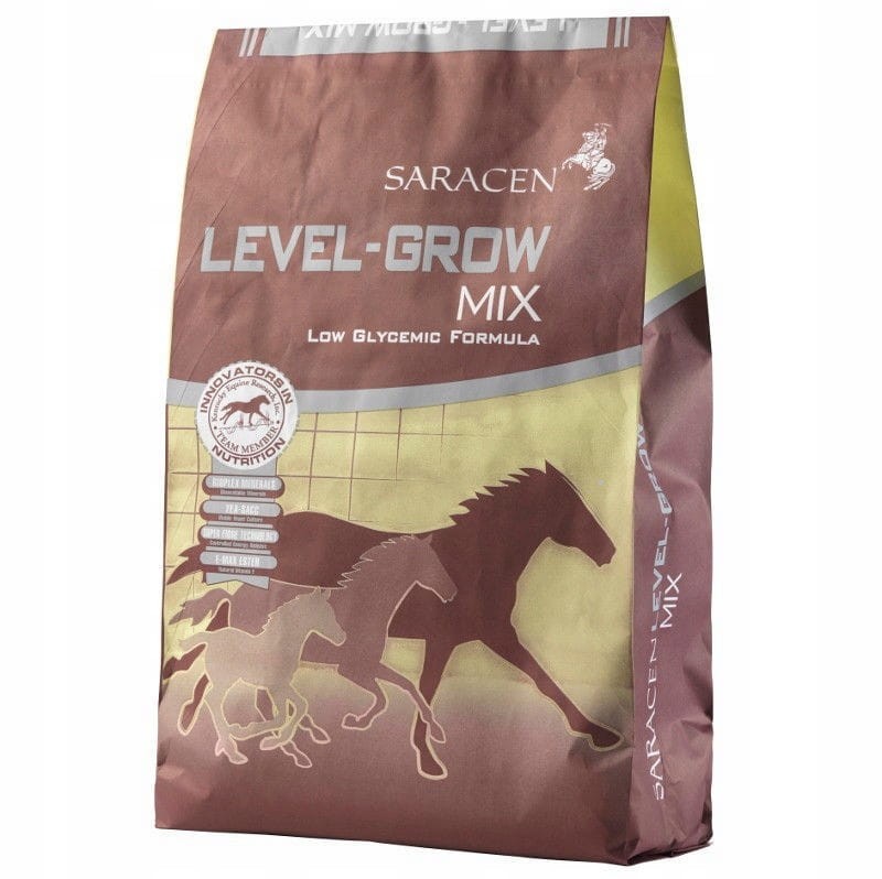 SARACEN Level - Grow Mix 20kg - pasza dla koni hodowlanych, źrebiąt, odsadów i młodzieży rosnącej WYSYŁKA24h