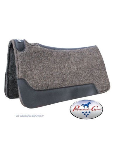 Pad westernowy filcowy, COWBOY FELT AIRRIDE PAD , CHARCOAL 81cm