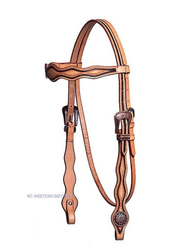 OGŁOWIE HEADSTALL W./ WAVE TOOLING