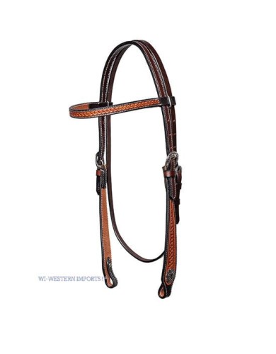 Ogłowie HEADSTALL, TWO TONE X-FULL