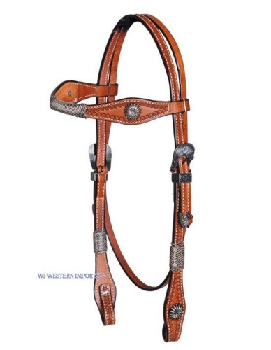 OGŁOWIE XL-HEADSTALL , RAWHIDE BRAIDED X-FULL