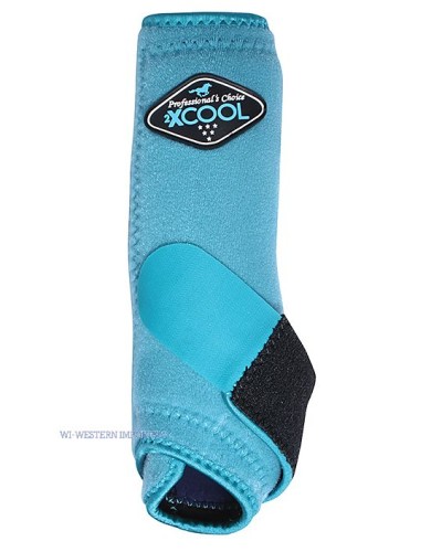 OCHRANIACZE WESTERNOWE PROFESSIONAL CHOICE 2X COOL FRONTBOOTS TURKUSOWE 2SZT.