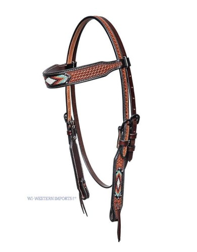 OGŁOWIE Headstall , beaded inlay