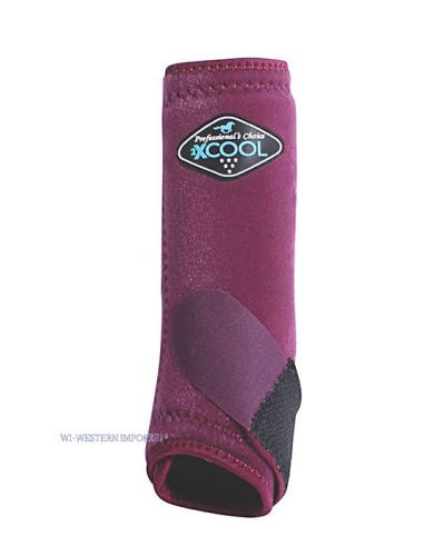 OCHRANIACZE WESTERNOWE PROFESSIONAL CHOICE 2X COOL FRONTBOOTS Wine/ Bordowe 2szt