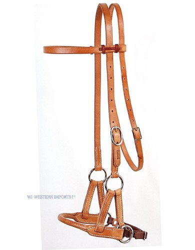 Round Leather Nose Sidepull Professional Choice