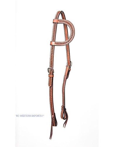 OGŁOWIE NA JEDNO UCHO TOOLED ONE EAR HEADSTALL 