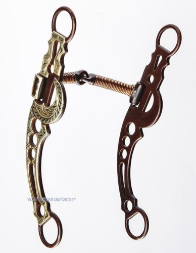 Wędzidło, czanka Half Moon Shank Snaffle