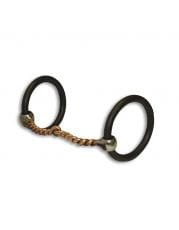 Wędzidło Bob Avila Copper Twist Ring Snaffle