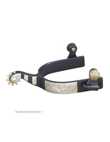 Ostrogi westernowe Black Steel Spurs - Gravur