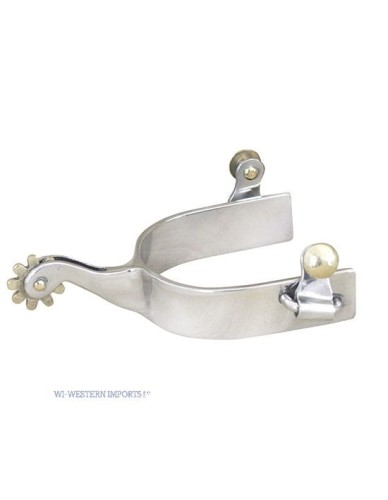 Ostrogi westernowe gładkie Edelstahl Sporen