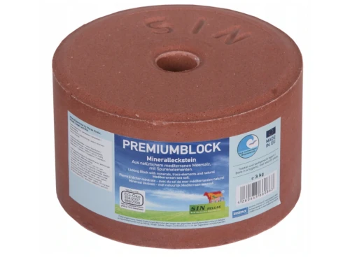 Lizawka mineralna dla koni, owiec, kóz, bydła PREMIUMBLOCK IMIMA 3kg