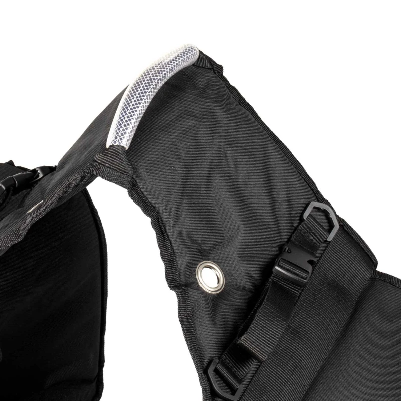 TYLNE SAKWY PADDED REAR SADDLE BAG 2 POCKETS, COLOR BLACK