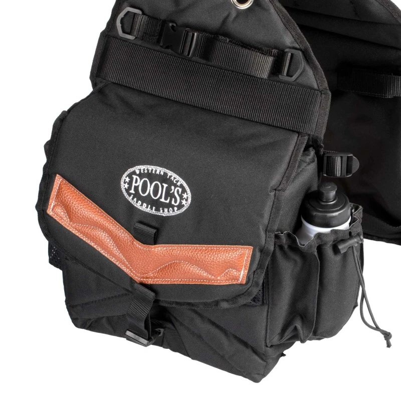 TYLNE SAKWY PADDED REAR SADDLE BAG 2 POCKETS, COLOR BLACK