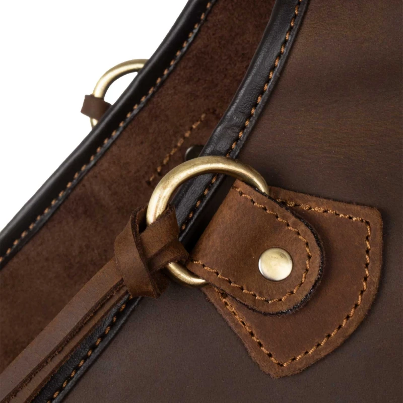 Western bag in decorated leather, ONE SIZE, COLOR DARK BROWN