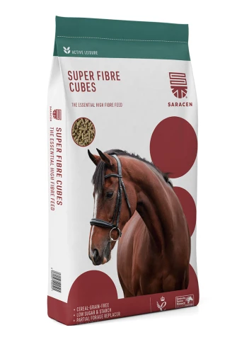 SARACEN Super Fibre Cubes 20kg - niskoskrobiowa pasza dla koni