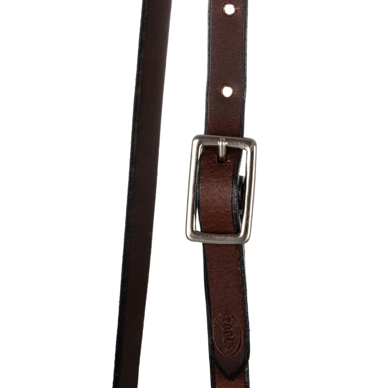 WESTERN NOSEBAND WITH FLORAL TOOLING, ONE SIZE, COLOR DARK BROWN