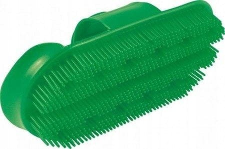 Zgrzebło dla konia York grzebieniowe zielone