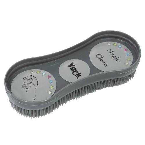 Szczotka dla konia York Magic Clean szara