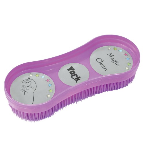 Szczotka dla konia York Magic Clean fioletowa