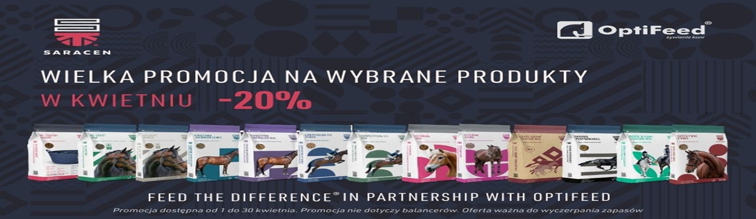 Wielka promocja na pasze SARACEN -20% Sudecki Mustang Sklep Jeździecki